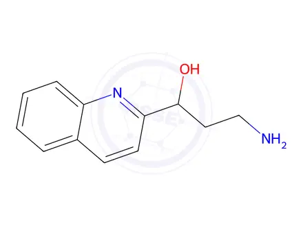 Chemical structure of 3-Amino-1-(quinolin-2-yl)propan-1-ol