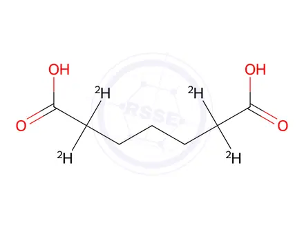 Chemical structure of Pimelic Acid-d4