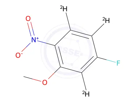 Chemical structure of 3-Fluoro-6-nitroanisole-d3
