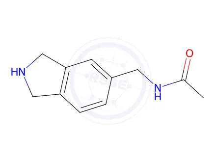 Chemical structure of N-(2,3-dihydro-1H-isoindol-5-ylmethyl)acetamide hydrochloride