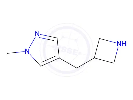 Chemical structure of 4-[(AZETIDIN-3-YL)METHYL]-1-METHYL-1H-PYRAZOLE DIHYDROCHLORIDE