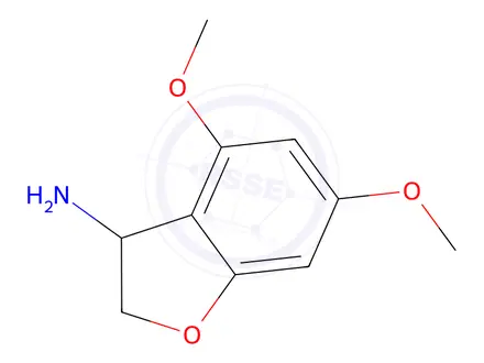Chemical structure of 4,6-Dimethoxy-2,3-dihydrobenzofuran-3-amine