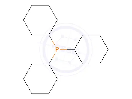 Chemical structure of Tricyclohexyl Phosphine