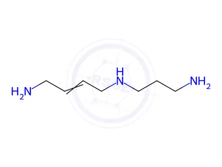 Chemical structure of N-(3-aminopropyl)-2-butene-1,4-diamine