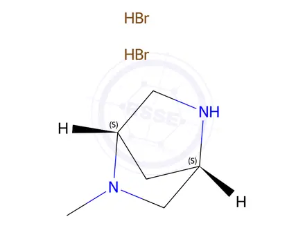 Chemical structure of (1S,4S)-2-Methyl-2,5-diazabicyclo[2.2.1]heptane 2HBr