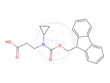 Chemical structure of 3-(Cyclopropyl[(9h-fluoren-9-ylmethoxy)carbonyl]amino)propanoic acid