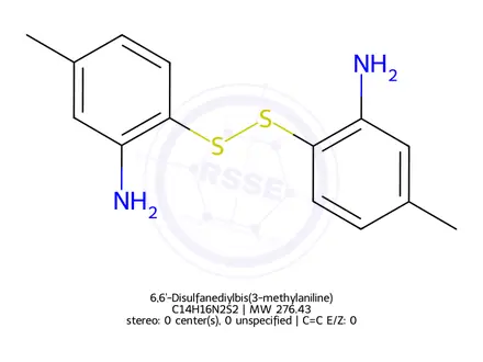 Chemical structure of 6,6'-Disulfanediylbis(3-methylaniline)