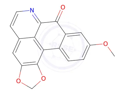 Chemical structure of 9-METHOXY-1,2-METHYLENEDIOXY-7-OXAPORPHINE