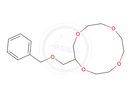 Chemical structure of 2-((Benzyloxy)methyl)-1,4,7,10-tetraoxacyclododecane