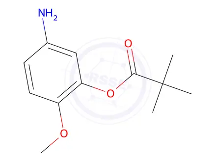 Chemical structure of 5-Amino-2-methoxyphenyl pivalate