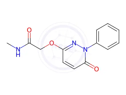 Chemical structure of N-methyl-2-((6-oxo-1-phenyl-1,6-dihydropyridazin-3-yl)oxy)acetamide