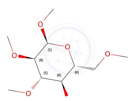 Chemical structure of Methyl 2,3,6-tri-O-methylglucopyranoside