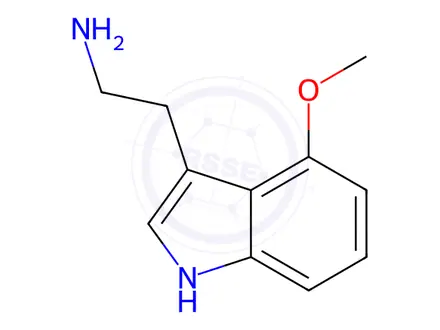 Chemical structure of 2-(4-Methoxy-1H-indol-3-yl)ethanamine