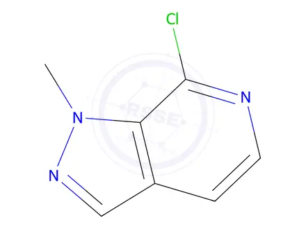 Chemical structure of 7-chloro-1-methyl-1H-pyrazolo[3,4-c]pyridine