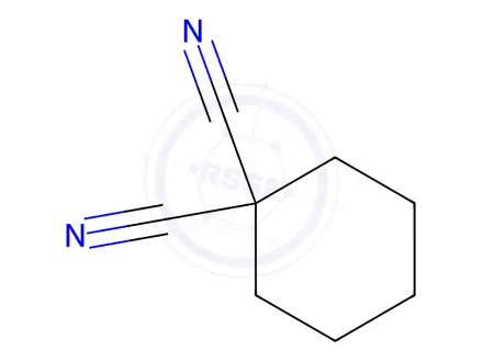Chemical structure of Cyclohexane-1,1-dicarbonitrile