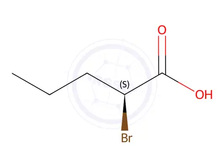 Chemical structure of S-2--Bromovaleric acid