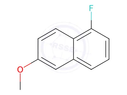 Chemical structure of 1-Fluoro-6-methoxy-naphthalene