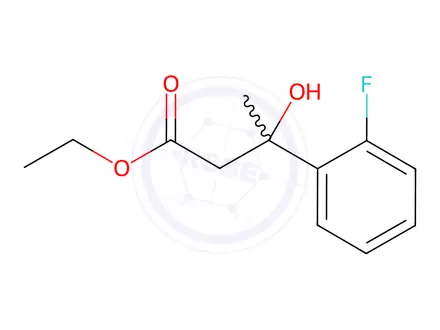 Chemical structure of ethyl 3-(2-fluorophenyl)-3-hydroxybutanoate