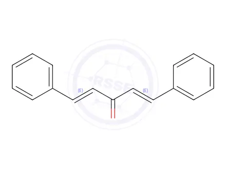 Chemical structure of Dibenzylideneacetone