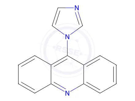 Chemical structure of 9-(1H-Imidazol-1-yl)acridine