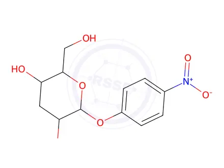 Chemical structure of 4-Nitrophenyl 3-deoxy-α-D-xylo-hexopyranoside