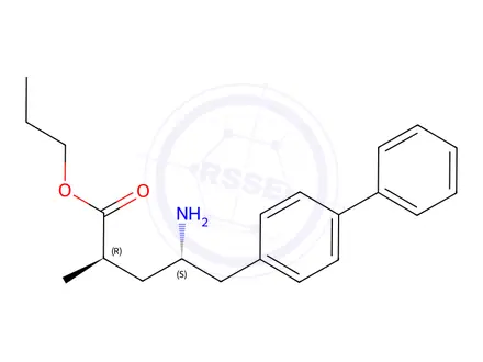 Chemical structure of (2R,4S)-propyl5-([1,1`-biphenyl]-4-yl)-4-amino-2-methylpentanoate
