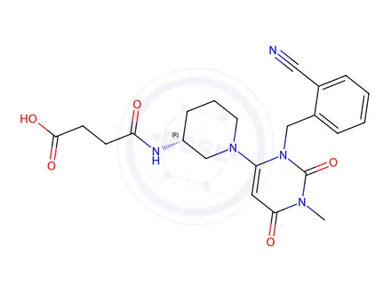 Chemical structure of Alogliptin Impurity 91