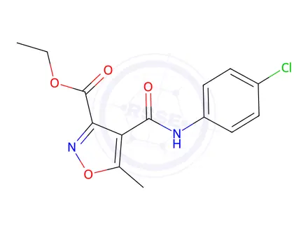 Chemical structure of Ethyl 4-[(4-Chloroanilino)carbonyl]-5-methyl-3-isoxazolecarboxylate