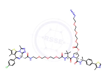Chemical structure of PROTAC BRD4 Degrader-5-CO-PEG3-N3