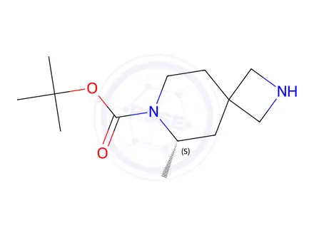 Chemical structure of Tert-butyl (S)-6-methyl-2,7-diazaspiro[3.5]Nonane-7-carboxylate