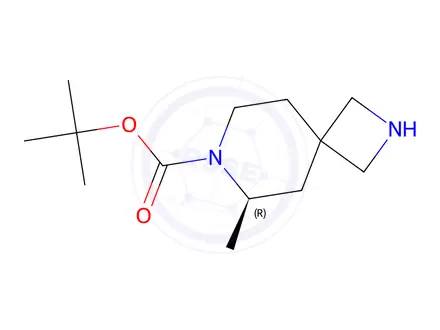 Chemical structure of Tert-butyl (R)-6-methyl-2,7-diazaspiro[3.5]Nonane-7-carboxylate