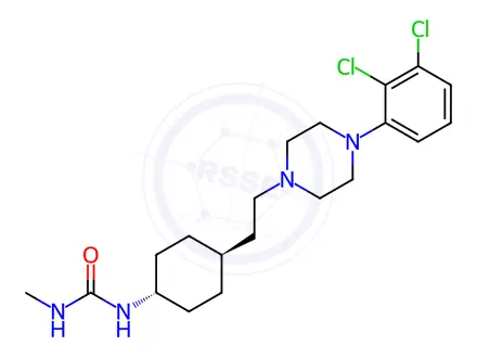 Chemical structure of Desmethyl Cariprazine