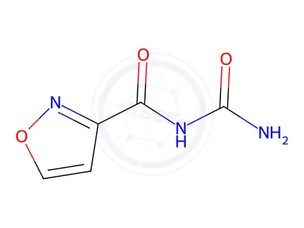 Chemical structure of 3-Isoxazolecarboxamide,N-(aminocarbonyl)-(9CI)