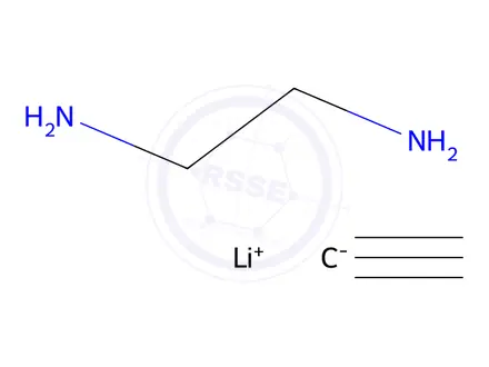 Chemical structure of Lithium acetylide ethylenediamine complex