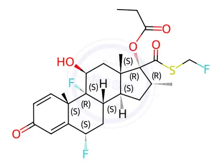 Chemical structure of Fluticasone propionate