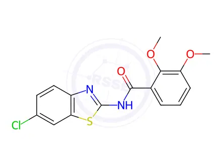 Chemical structure of N-(6-Chlorobenzo[d]thiazol-2-yl)-2,3-dimethoxybenzamide