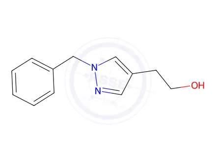 Chemical structure of 2-(1-benzyl-1H-pyrazol-4-yl)ethan-1-ol
