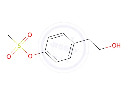 Chemical structure of 4-(2-Hydroxyethyl)phenyl methanesulfonate