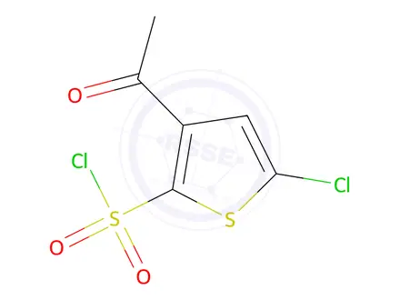 Chemical structure of 3-Acetyl-5-chlorothiophene-2-sulfonyl chloride