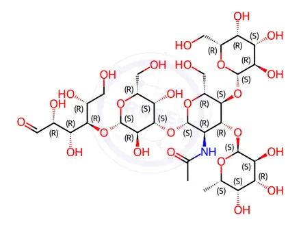 Chemical structure of LACTO-N-FUCOPENTAOSE III