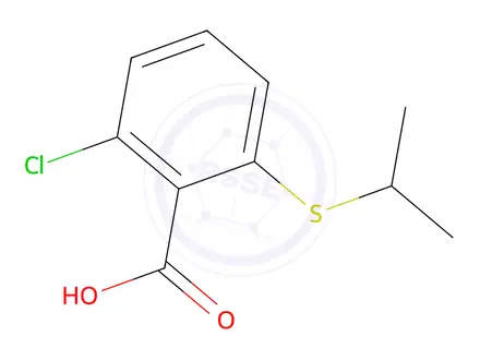 Chemical structure of 2-Chloro-6-(isopropylthio)benzoic acid