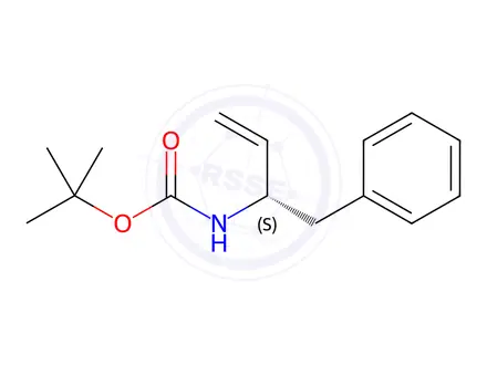Chemical structure of (S)-3-Boc-amino-4-phenyl-1-butene