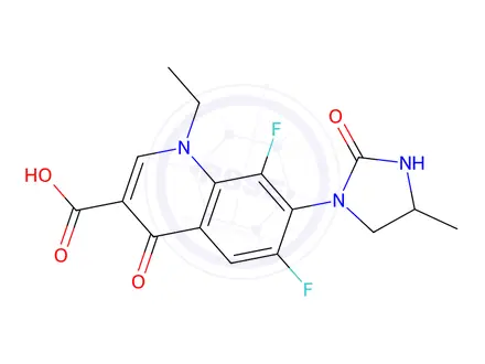 Chemical structure of Lomefloxacin Impurity 18