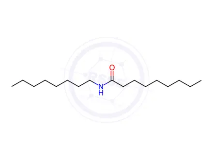 Chemical structure of Nonanamide, N-octyl-