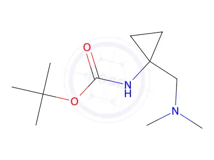 Chemical structure of Tert-butyl (1-((dimethylamino)methyl)cyclopropyl)carbamate