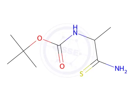 Chemical structure of tert-butyl N-(1-carbamothioylethyl)carbamate