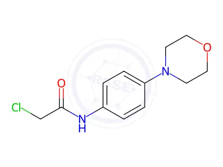 Chemical structure of 2-Chloro-N-(4-morpholinophenyl)acetamide