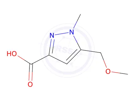 Chemical structure of 5-(Methoxymethyl)-1-methyl-1H-pyrazole-3-carboxylic acid