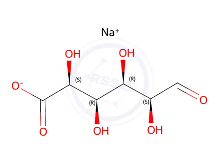 Chemical structure of D-iduronic acid, sodium salt