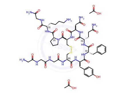 Chemical structure of Terlipressin Diacetate
